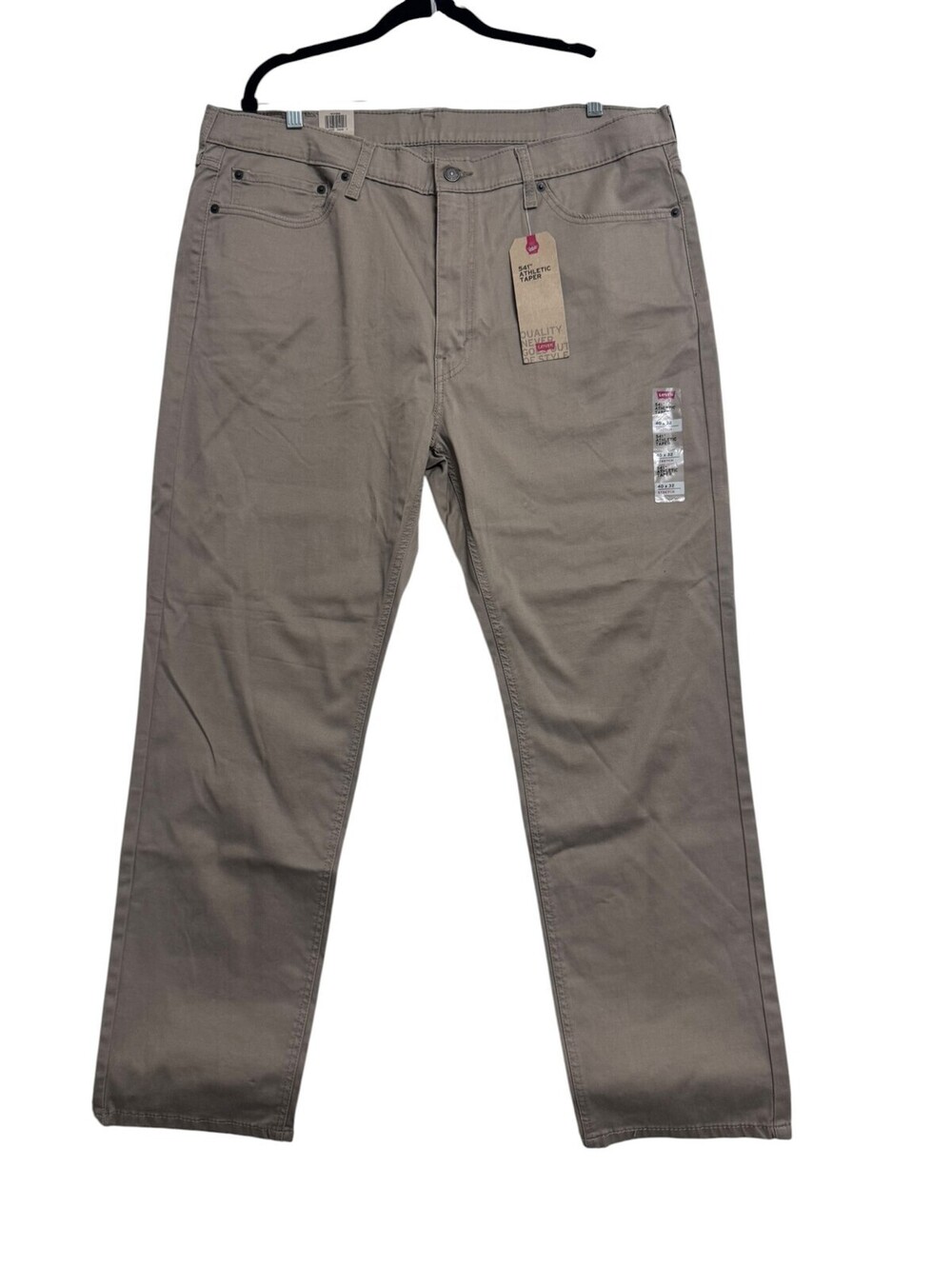 Levi's 541 Athletic Taper Pants Mens 40x32 Khaki Stretch NWT New With Tags